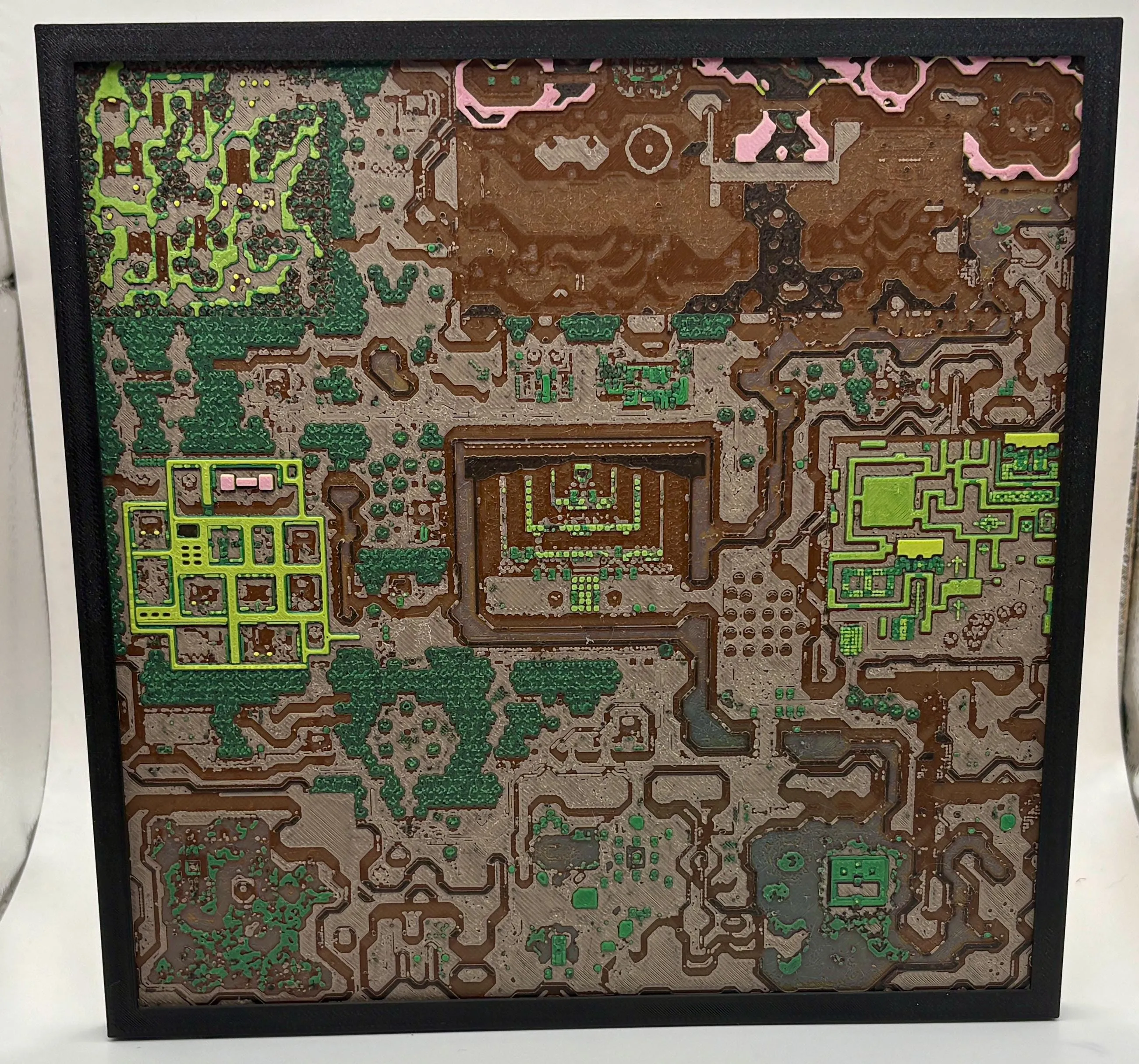 Zelda Dark World Map Wall Art