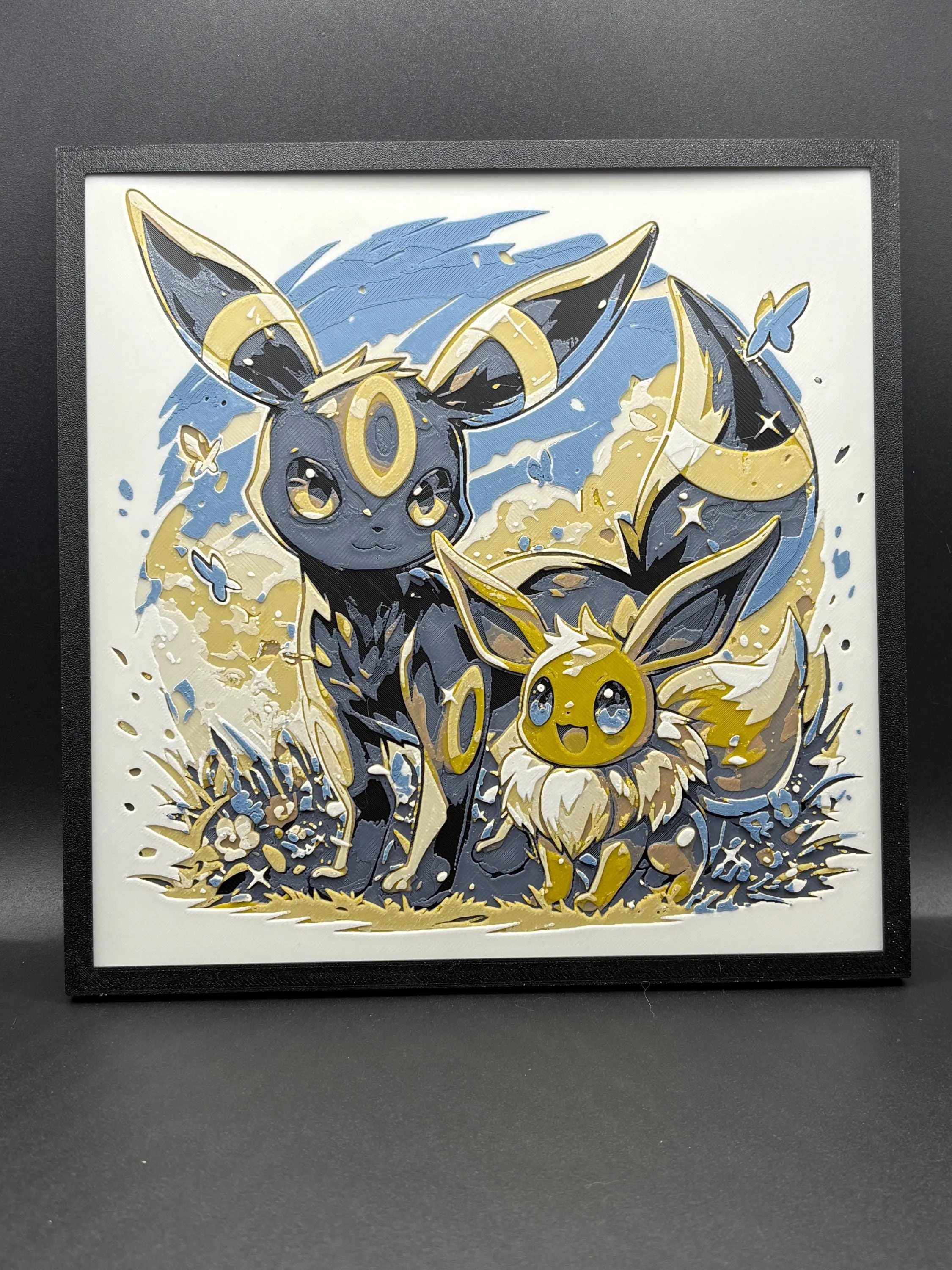 Eevee and Umbreon Wall Art