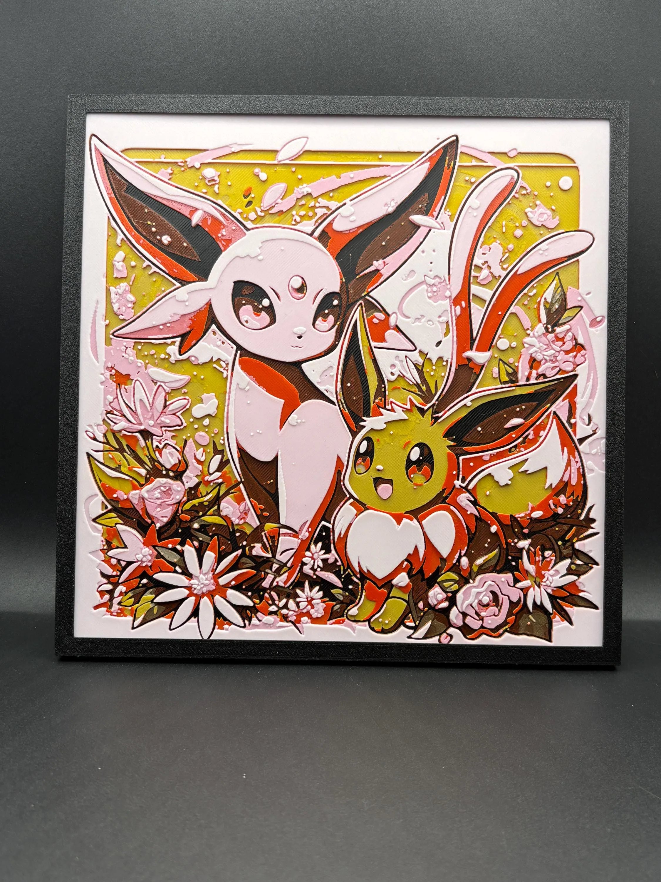 Eevee and Espeon Wall Art