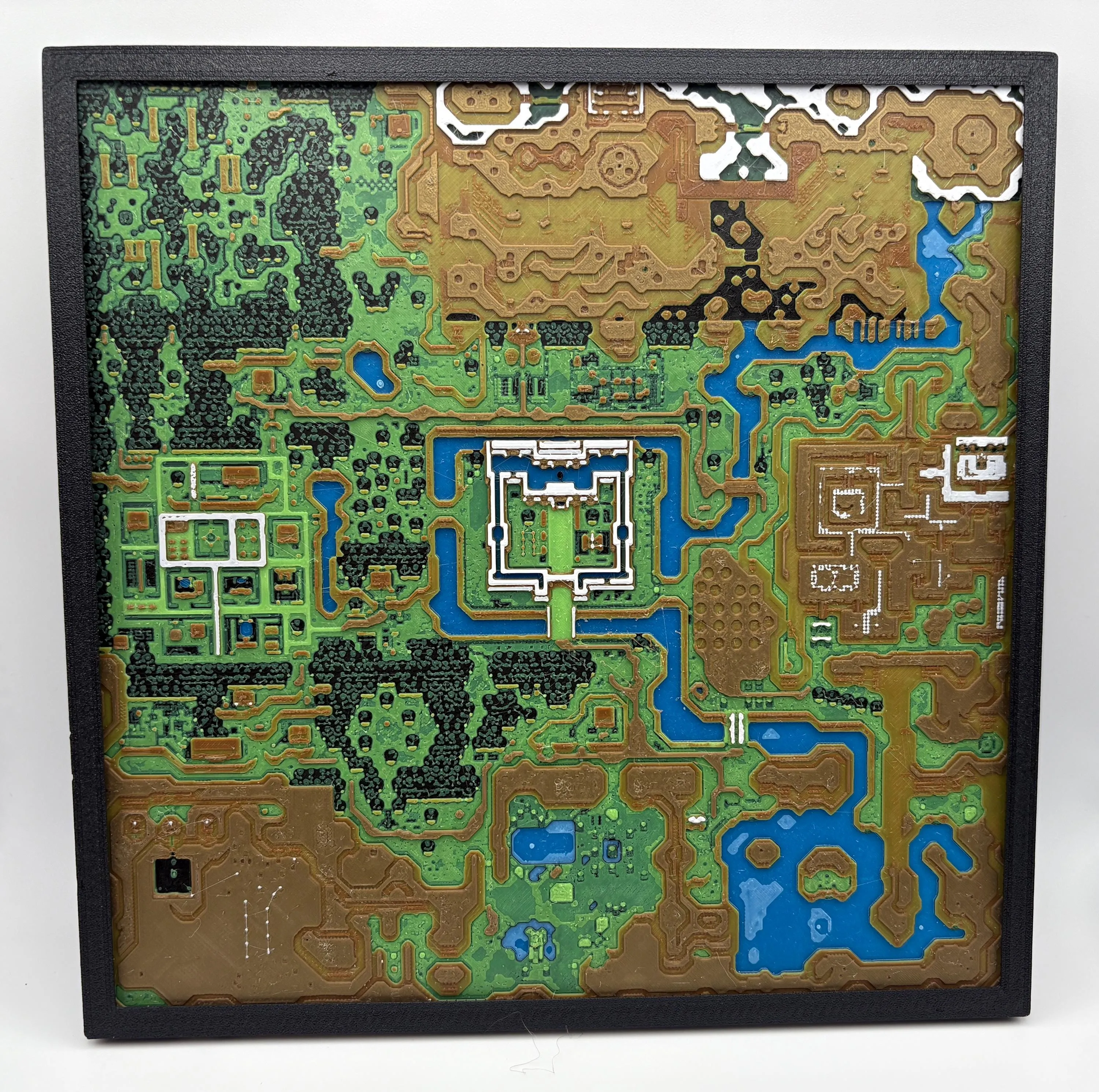 Zelda Link to the Past Map Wall Art